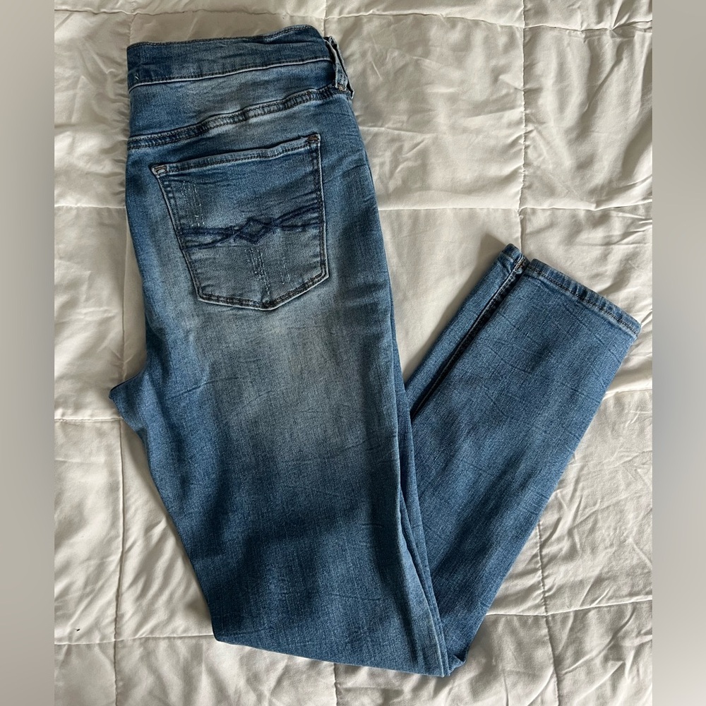 Mudd Blue Slim Jeans with Stretch and Fading